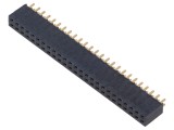 Conector şiruri pini mamă 50 PIN 2,54mm aurit THT SAMTEC