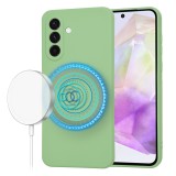 Husa pentru samsung galaxy a36 - magsafe, microfibra in interior, mint green