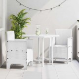 VidaXL Scaun pentru Grădină 2 pcs Alb Dimensiune: 53 x 49 x 85 cm PP
