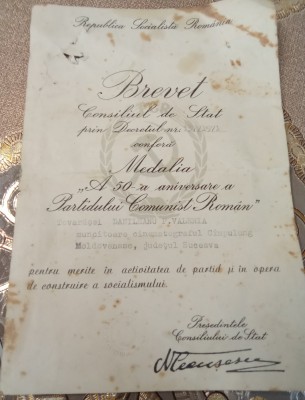 Brevet a 50 a aniversare a PCR foto