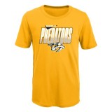 Nashville Predators tricou de copii Frosty Center Ultra yellow - Dětsk&eacute; M (10 - 12 let)