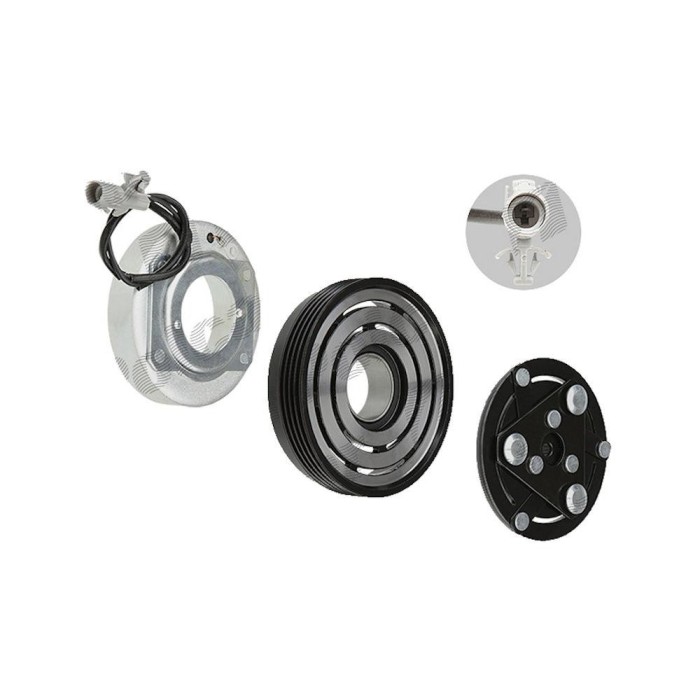 Cupla magnetica ambreiaj compresor A/C diametru 110 mm cu 4 caneluri, Suzuki Swift SG 2005-2010; motor 1,3/1,5/1,6; SUZUKI SX4 2006-2013 motorizare 1