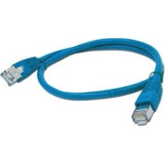 PATCH CORD FTP GEMBIRD Cat5e, cupru-aluminiu, 1 m, albastru, AWG26, ecranat &quot;PP22-1M/B&quot; (timbru verde 0.08 lei)
