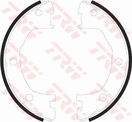 TRW GS8440 Set saboti frana, frana de mana