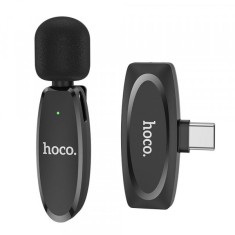 Lavaliera HOCO L15, USB-C, Neagra