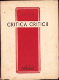 C882 Critica criticii de Ion Vitner, fără an