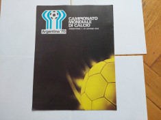 Poster de Fotbal - de Publicatia Guerrin Sportivo - Cupa Mondiala din 1978 foto