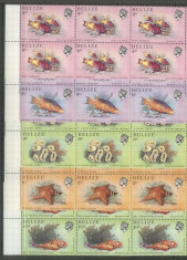 Belize 1984 Fishes x 6 block, MNH S.202 foto