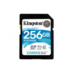 Card Kingston Canvas Go SDXC 256GB Clasa 10 UHS-I U3 V30 90Mbs foto