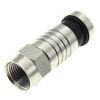 Mufa F Tata Compresie Cablu Coaxial RG6/RG59, Diametru Max. 7mm