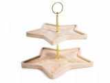 Platou servire aperitive Craciun 28x26x23 cm