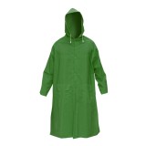 Pelerina impermeabila XXXL cu gluga, buzunare si fermoar verde