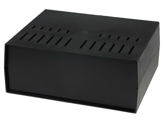 Carcasă ventilată neagră 294x217x120 mm