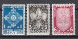 ROMANIA 1936 LP 115 JAMBOREEA BRASOV GUMA ORIGINALA SERIE CU SARNIERA, Nestampilat