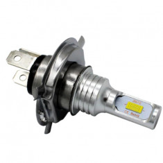 Set 2 becuri auto LED H4, 4000LM, 6000K, 55W