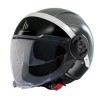 Casca pentru scuter - motocicleta MT Viale SV S 68 Unit D2 gri mat (ochelari soare integrati) (open face) &ndash; omologare noua ECE 22.06 S (55/56cm)