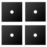 Cumpara ieftin Set 4 folii detasabile de protectie pentru aragaz, usor de spalat, din teflon , protectie eficienta, curatare rapida si utilizare indelungata