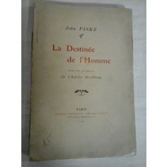 LA DESTINEE DE L&#039;HOMME - JOHN FISKE