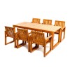 Set mobilier de gradina din lemn pentru 6 persoane | Treva