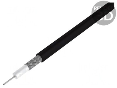Cablu coaxial RG223 100m negru 5.4mm foto