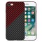 Husa slim carbon pentru iphone 7 / 8 / se 2, se 2020 / se 3, se 2022 - protectie premium fibershell, red vortex