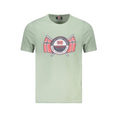 Norway Tricou barbati cu logo, din bumbac, Regular fit, Verde deschis, M