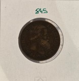 845 Brazilia, Brazil 20 R&eacute;is - Pedro II 1869, KM#474