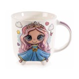 Cumpara ieftin Cana portelan Printesa Kids 9x9.5 cm, 350 ml