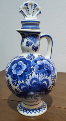 Carafa 0,7 L din ceramica cu glazura super fina, Delft - foto