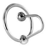 Cumpara ieftin Dilatator Uretral Metalic cu Inel Justforme, 30mm, Otel Inoxidabil, Barbati, Sex Shop