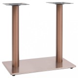 Picior Masa Bistro vidaXL, Alama, 70x40x72cm, Otel Inoxidabil, Maro, Baza Suport Blat Masa, Accesorii Mobila
