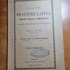carte de citire latina - pentru clasa 1-a gimnaziala - din anul 1887