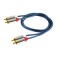 Cablu audio HiFi stereo 2x RCA - 2x RCA 1m dublu ecranat HOME