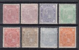 ROMANIA 1890/1891 LP 47 REGELE CAROL I CIFRA IN PATRU COLTURI FARA FILIGRAN GUMA ORIGINALA SERIE SARNIERA