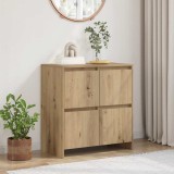 Cumpara ieftin Bufet cu ușă stejar artizanal 70 x 41 x 75 cm Lemn compozit