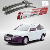 Cumpara ieftin Ștergătoare Skoda Fabia I Praktik 6Y5 2001-2007 | Set Față Flat &ndash; TeamCar&reg;