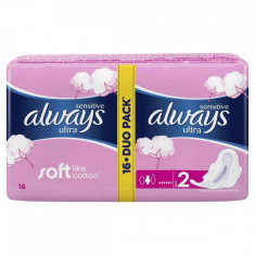 Absorbante ALWAYS Ultra Super Plus Sensitive Duo 16 bucati foto