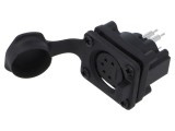 Conector XLR 5 pini AMPHENOL AXS5FP1V IP65 soclu mamă drept THT 7,5A 133V