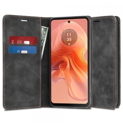 Husa pentru Motorola Moto G04s / E14 / G04 / G24, Techsuit, Confy, Neagra foto