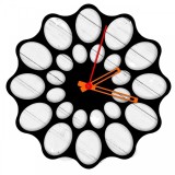 Ceas de perete metalic Krodesign KRO-1094, diametru 50 cm, negru