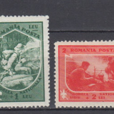 ROMANIA 1934 LP 98 JAMBOREEA NATIONALA SIBIU SERIE SARNIERA