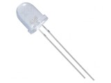 LED Albastru 8mm 1500mcd 35&deg; 3.5-4V
