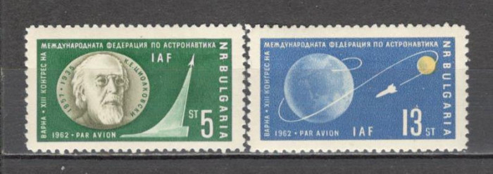 Bulgaria.1962 Posta aeriana-Congres international de astronautica Varna SB.116