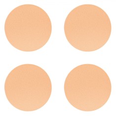 Bureți Machiaj, Rotunzi, Set 4 bucăți, Diametru 5.5 cm, Culoare Bej