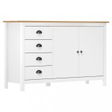 Gossi servanta hill, alb, 130x40x80 cm, lemn masiv de pin
