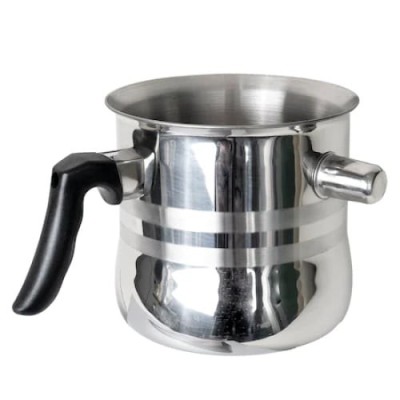 Oala pentru fiert lapte si ciocolata, FOXMAG24, capacitate 1.5 L, Inox, avertizare sonora foto