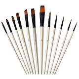 Set 12 Pensule Pictura Ulei Acuarela Acrilic Conda, Livrare Gratuita