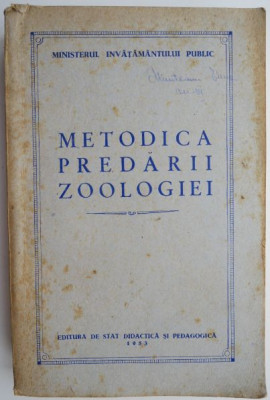 Metodica predarii zoologiei foto