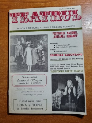 revista teatrul noiembrie 1980-colocviu despre arta comediei foto