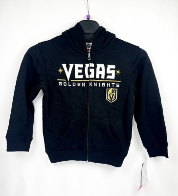 Vegas Golden Knights hanorac cu glugă pentru copii Stated Full Zip Hoodie - Dětsk&amp;eacute; S (6 - 9 let) foto